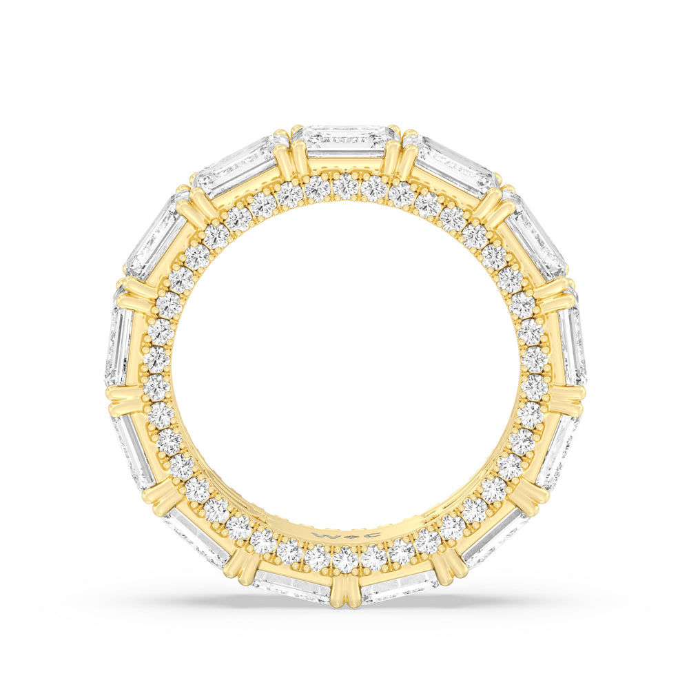 The Columbia Eternity Ring with 7 1/6 Cut Diamond in 14KT Yellow Gold view 2
