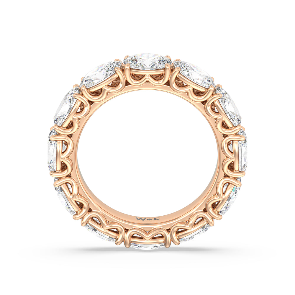 The NoMad Diamond Band with 18KT Rose Gold Cut Diamond in 14KT Rose Gold view 2
