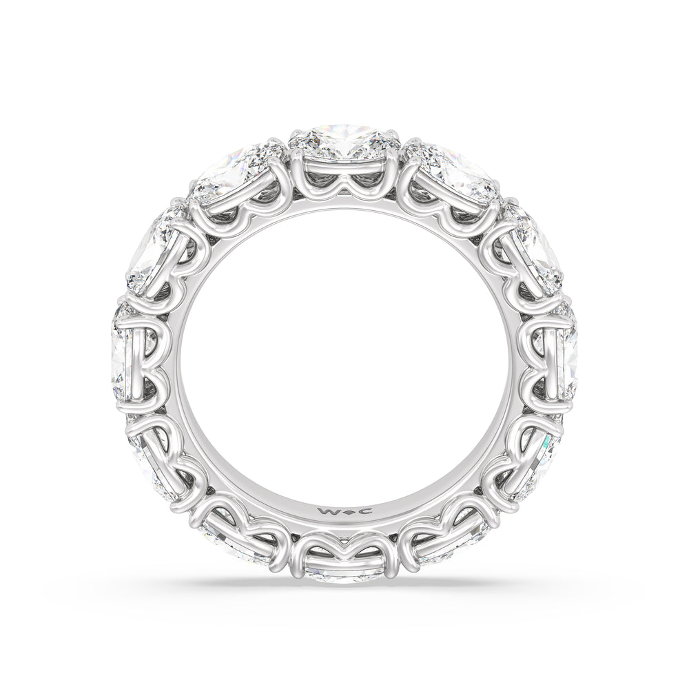 The NoMad Diamond Band with Platinum Cut Diamond in 14KT Platinum view 2
