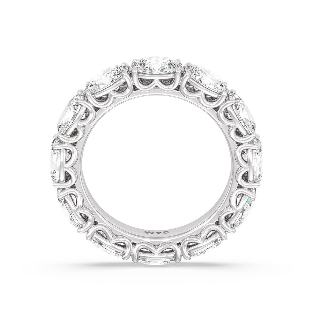 The Seaport Eternity Ring with 4 5/8 Cut Diamond in 14KT Platinum view 2
