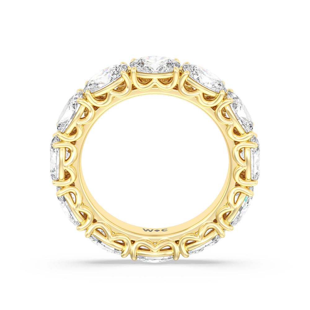 The Seaport Eternity Ring with 4 5/8 Cut Diamond in 14KT Yellow Gold view 2
