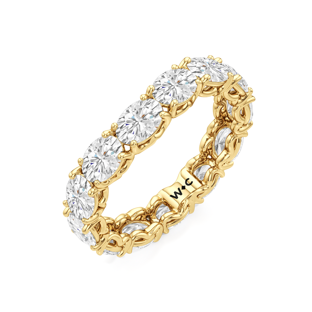 The NoMad Diamond Band with 18KT Yellow Gold Cut Diamond in 14KT Yellow Gold view 5
