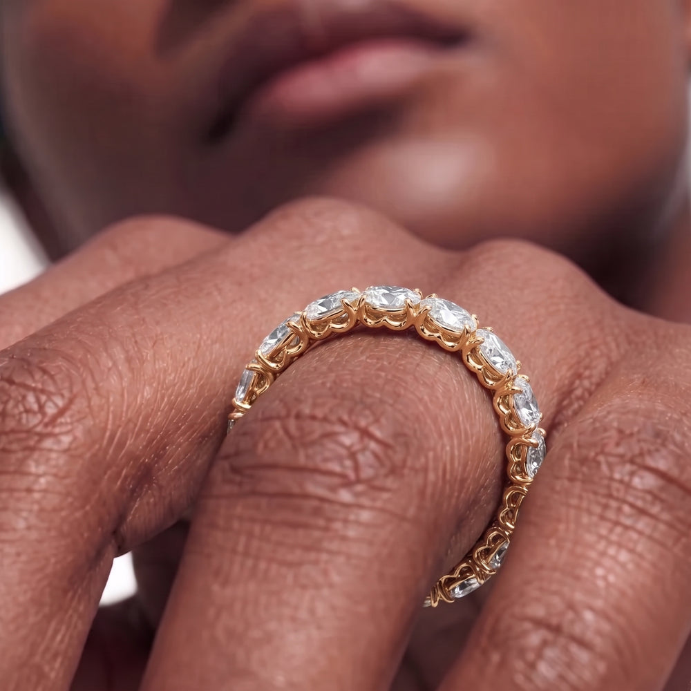 The NoMad Diamond Band with 18KT Yellow Gold Cut Diamond in 14KT Yellow Gold view 2
