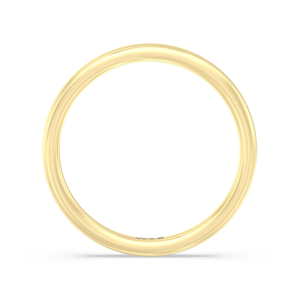 The Autumn Wedding Band with 18KT Yellow Gold Cut Diamond in 14KT Yellow Gold view 2
