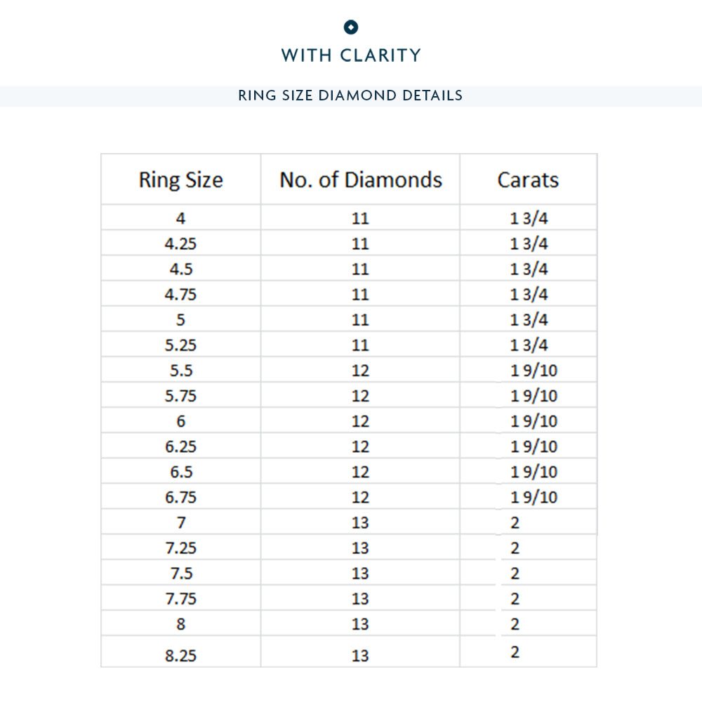 Diamond Swirl Eternity Ring with 18KT Yellow Gold / Lab / 2 Cut Diamond in 14KT Yellow Gold / Lab / 2 view 3
