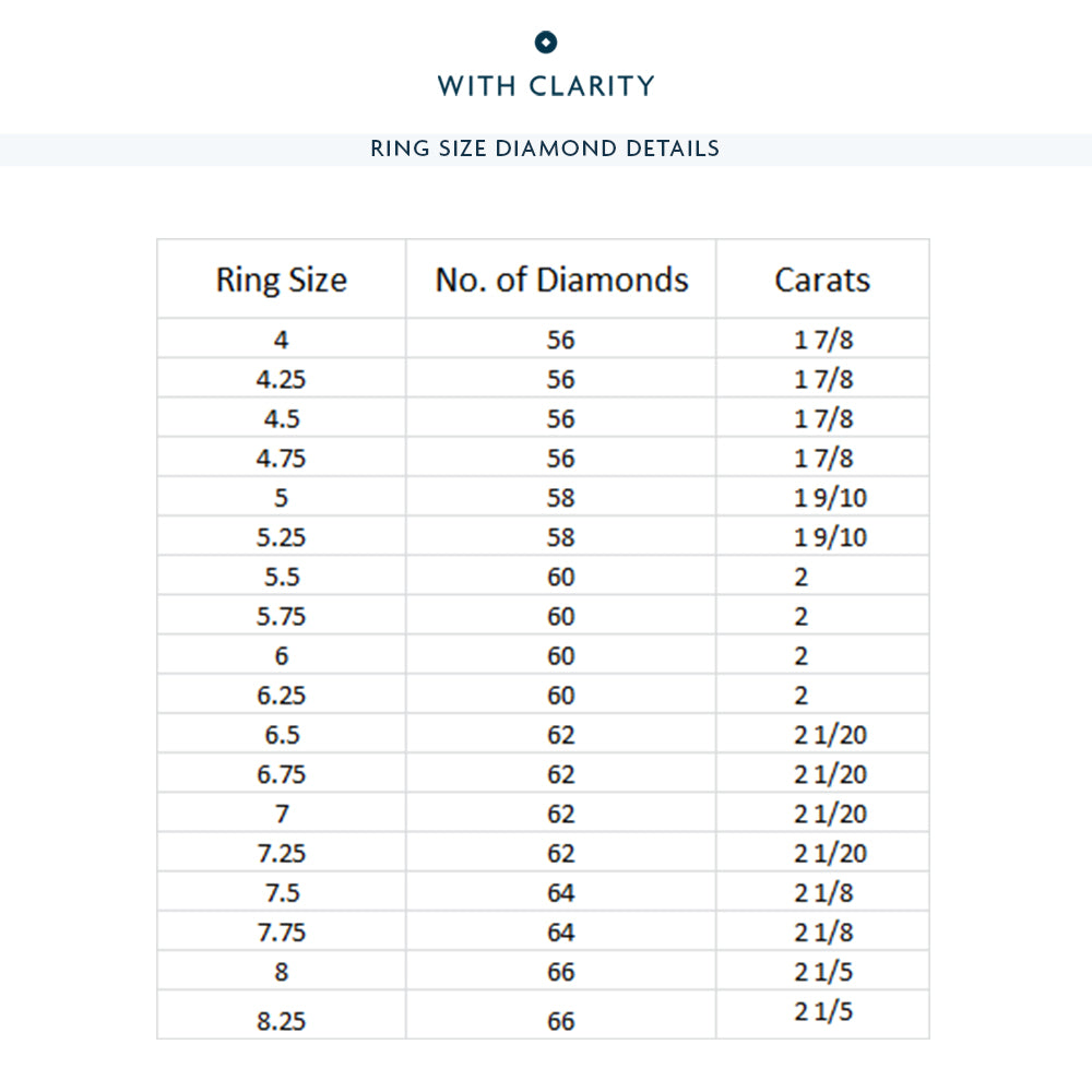 Double Row Diamond Eternity Ring with Platinum / Lab / 2 Cut Diamond in 14KT Platinum / Lab / 2 view 3

