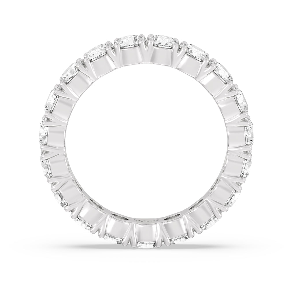 Classic Shared Prong Diamond Eternity Ring with Platinum / Lab / 3 5/8 Cut Diamond in 14KT Platinum / Lab / 3 5/8 view 2
