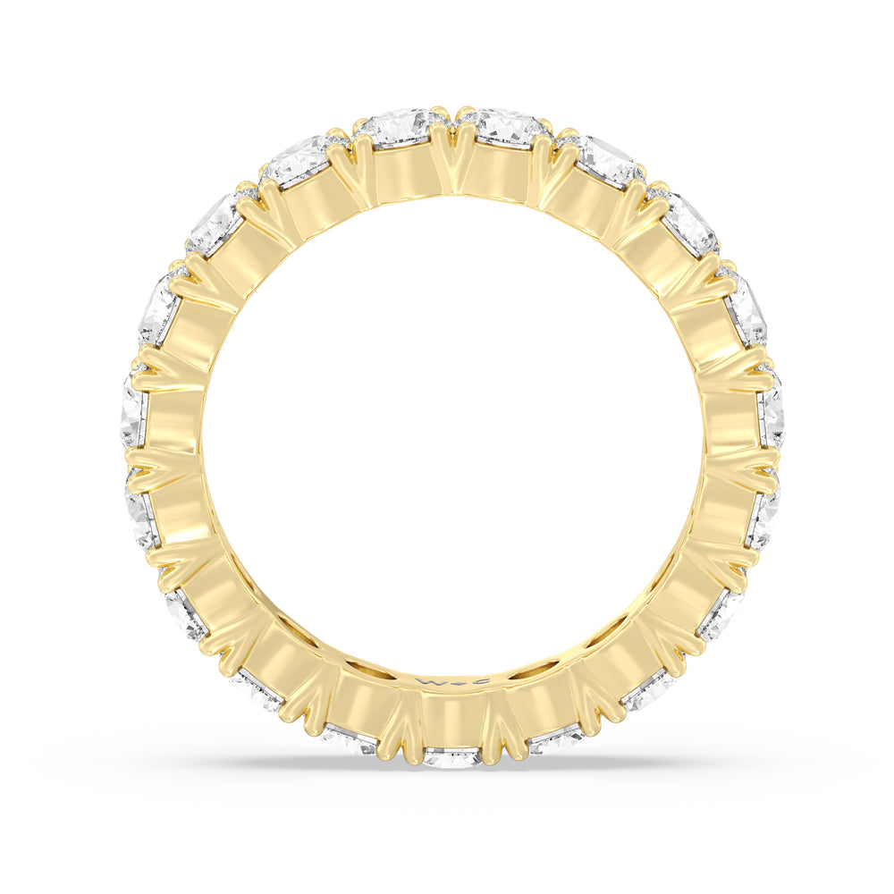 Classic Shared Prong Diamond Eternity Ring with 18KT Yellow Gold / Lab / 3 5/8 Cut Diamond in 14KT Yellow Gold / Lab / 3 5/8 view 3
