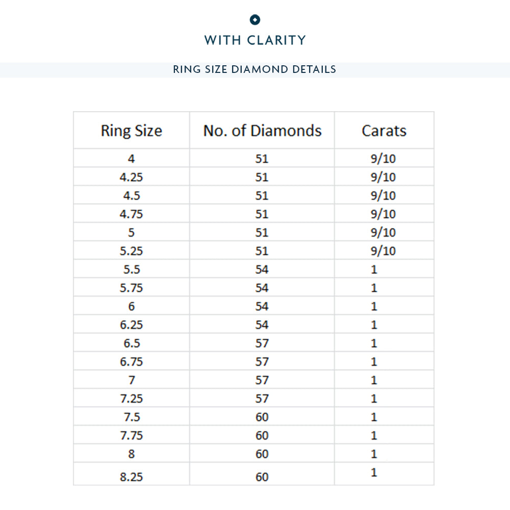 Love Knot Rounded Criss Cross Eternity Ring with 18KT Yellow Gold / Lab / 1 Cut Diamond in 14KT Yellow Gold / Lab / 1 view 3
