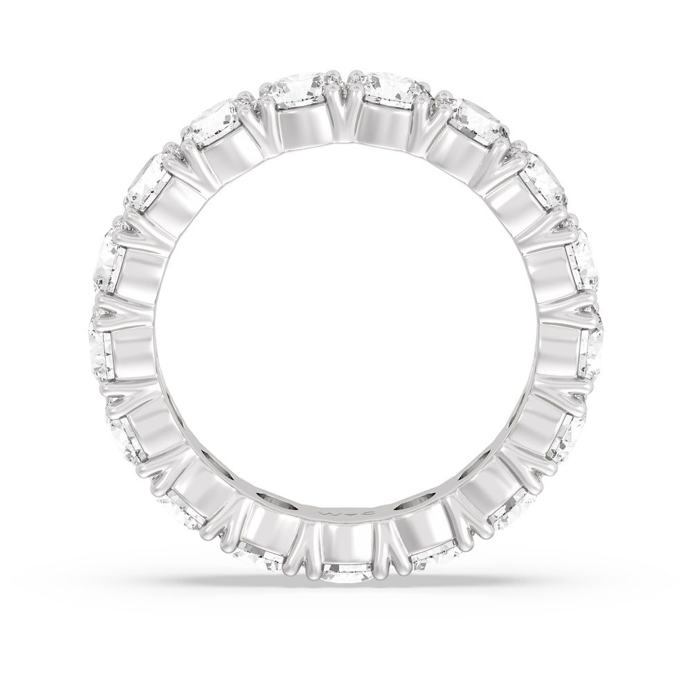 Classic Shared Prong Diamond Eternity Ring with Platinum / Lab / 4 1/4 Cut Diamond in 14KT Platinum / Lab / 4 1/4 view 2
