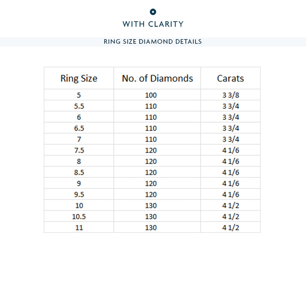 Round Halo Eternity Ring with Platinum / Natural / 3 3/4 Cut Diamond in 14KT Platinum / Natural / 3 3/4 view 4
