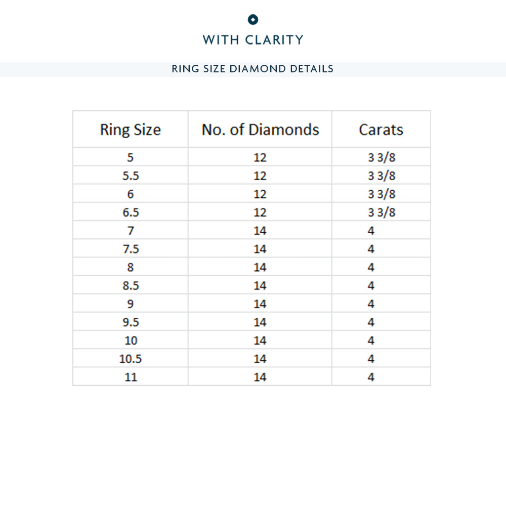 East-West Marquise and Round Eternity Ring with Platinum / Natural / 4 Cut Diamond in 14KT Platinum / Natural / 4 view 4
