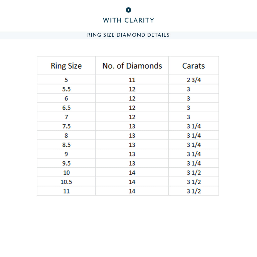 Trailing Pear Eternity Ring with 18KT Yellow Gold / Natural / 3 Cut Diamond in 14KT Yellow Gold / Natural / 3 view 4
