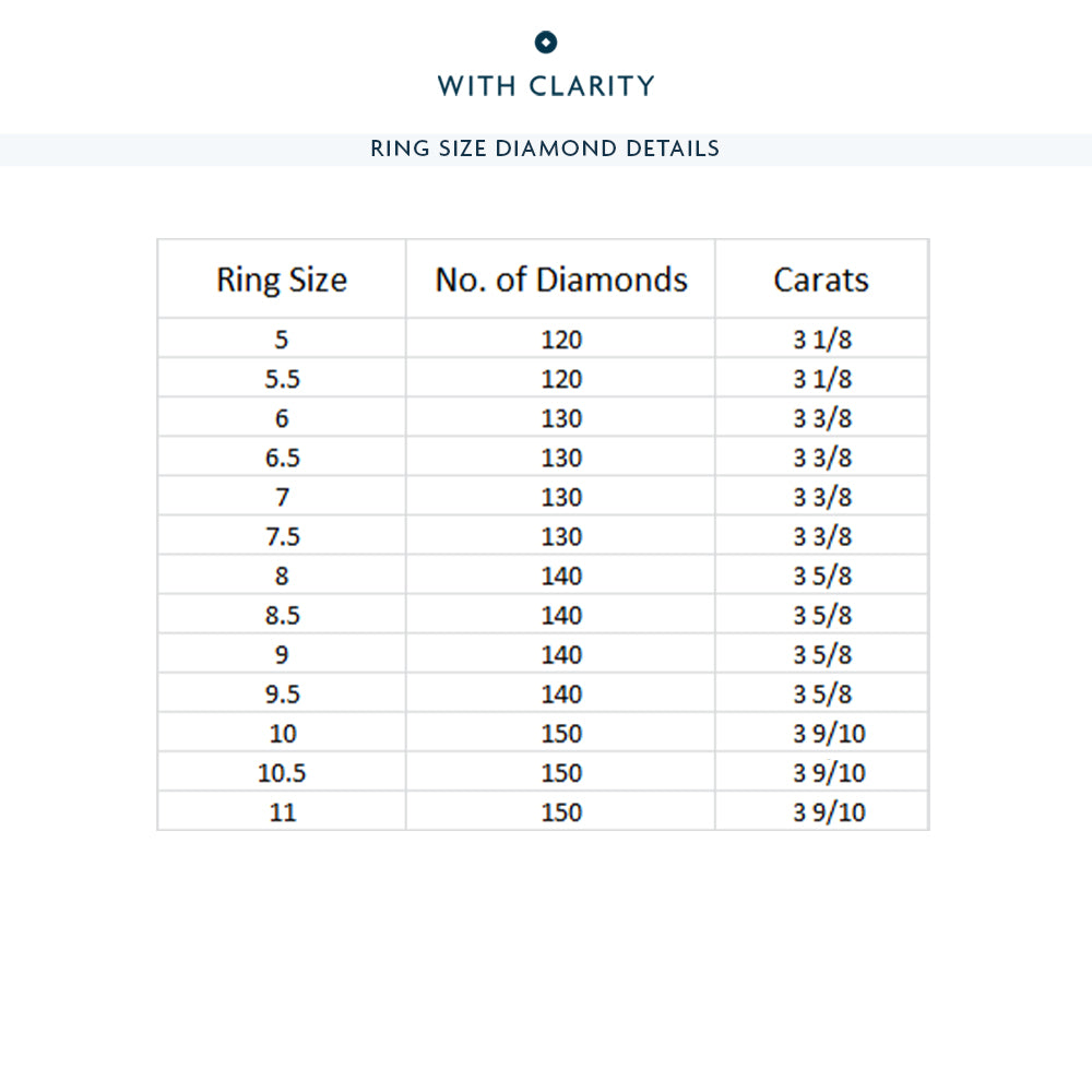 Round Halo Eternity Ring with Platinum / Natural / 3 3/8 Cut Diamond in 14KT Platinum / Natural / 3 3/8 view 4
