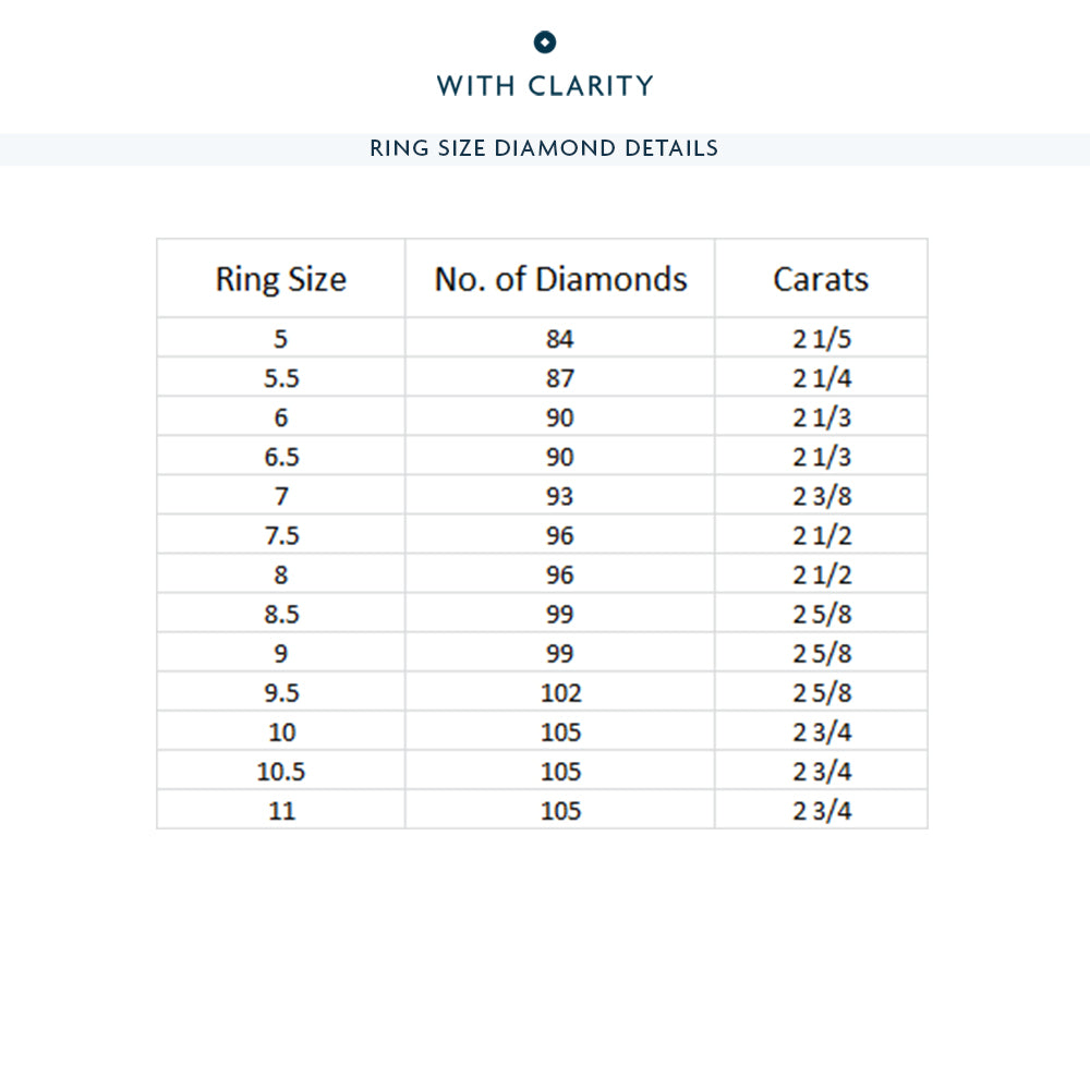 Pave Dome Eternity Ring with Platinum / Natural / 2 3/8 Cut Diamond in 14KT Platinum / Natural / 2 3/8 view 4
