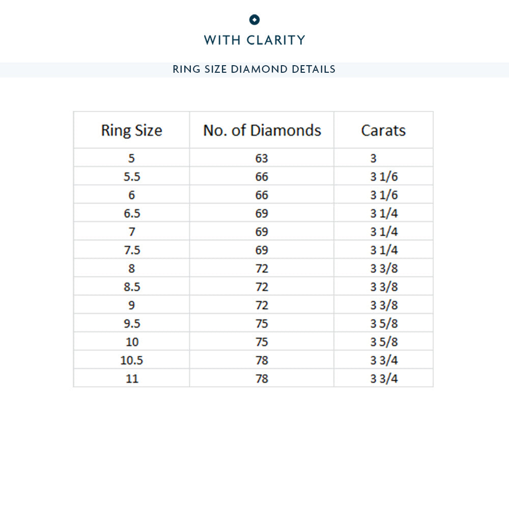 Split Prong Basket Eternity Ring with 18KT Yellow Gold / Natural / 3 1/4 Cut Diamond in 14KT Yellow Gold / Natural / 3 1/4 view 4
