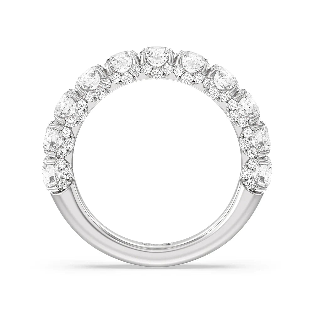 The Philharmonic Anniversary Ring (E+ VS+) with Platinum / Lab / 2 1/2 Cut Diamond in 14KT Platinum / Lab / 2 1/2 view 2
