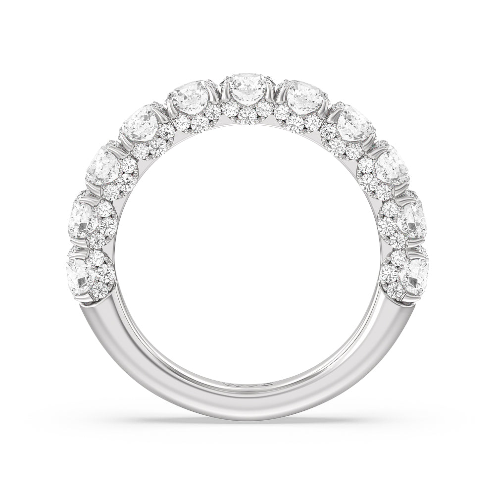 The Philharmonic Anniversary Ring with Platinum / Natural / 2 1/2 Cut Diamond in 14KT Platinum / Natural / 2 1/2 view 4
