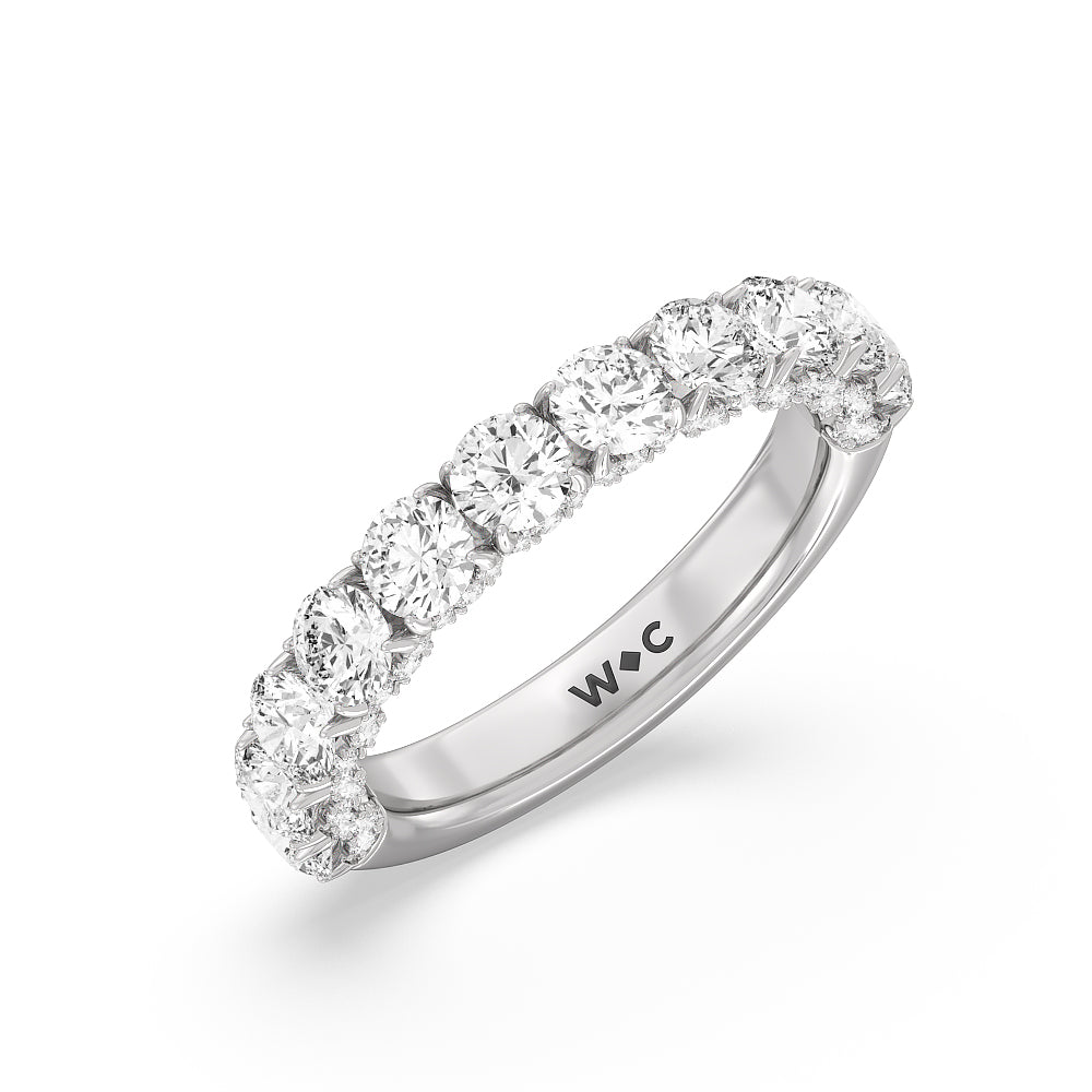 The Philharmonic Anniversary Ring with Platinum / Natural / 2 1/2 Cut Diamond in 14KT Platinum / Natural / 2 1/2 view 5
