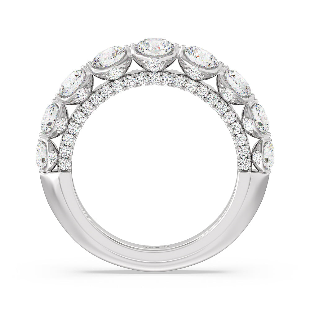 The Royalton Anniversary Ring with Platinum / Natural / 2 3/8 Cut Diamond in 14KT Platinum / Natural / 2 3/8 view 2
