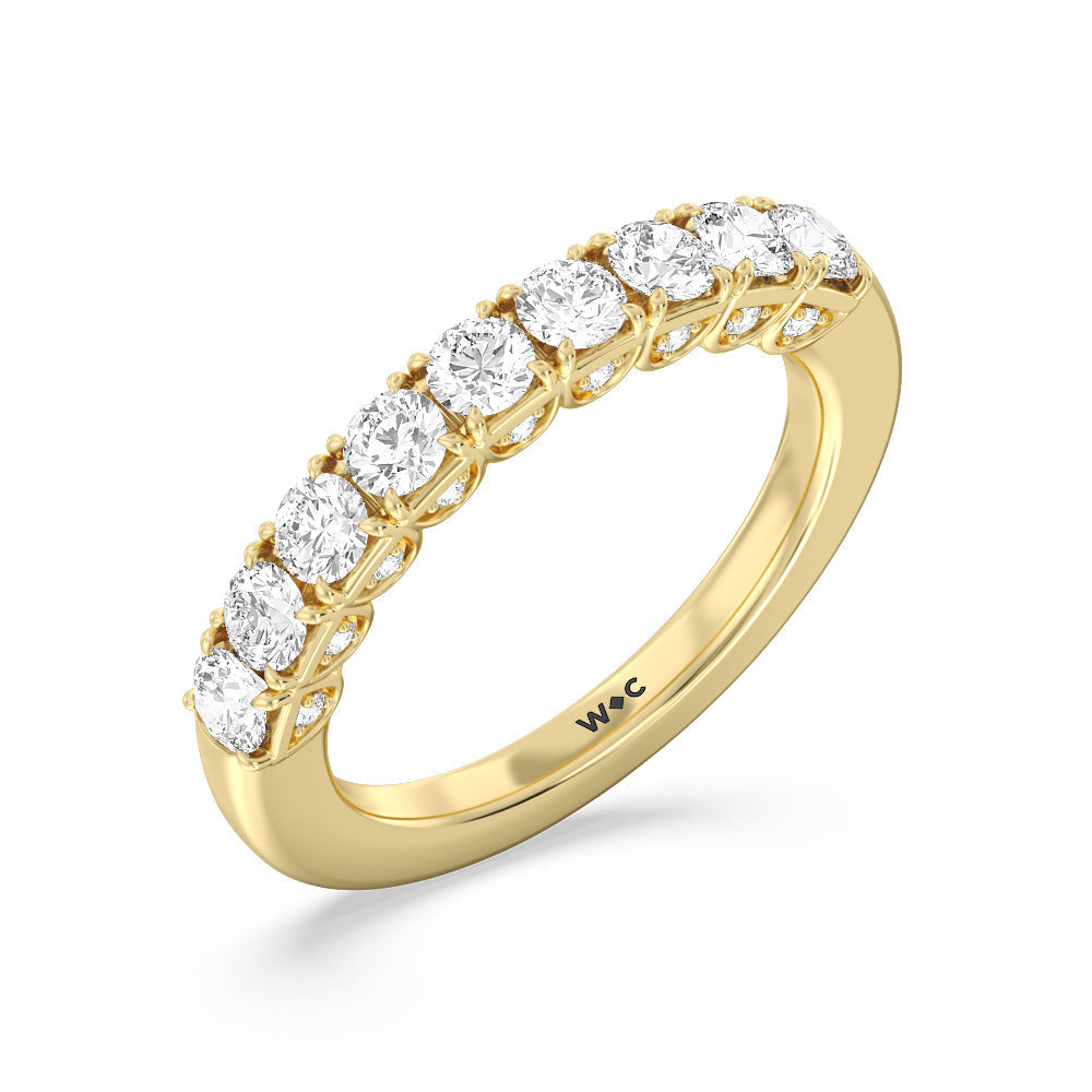 The Queens Anniversary Ring with 18KT Yellow Gold / Natural / 1 Cut Diamond in 14KT Yellow Gold / Natural / 1 view 3
