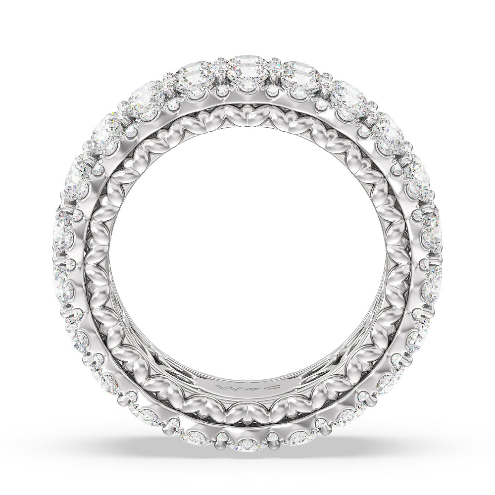 The Moxy Eternity Ring with Platinum / Natural / 6 3/8 Cut Diamond in 14KT Platinum / Natural / 6 3/8 view 2
