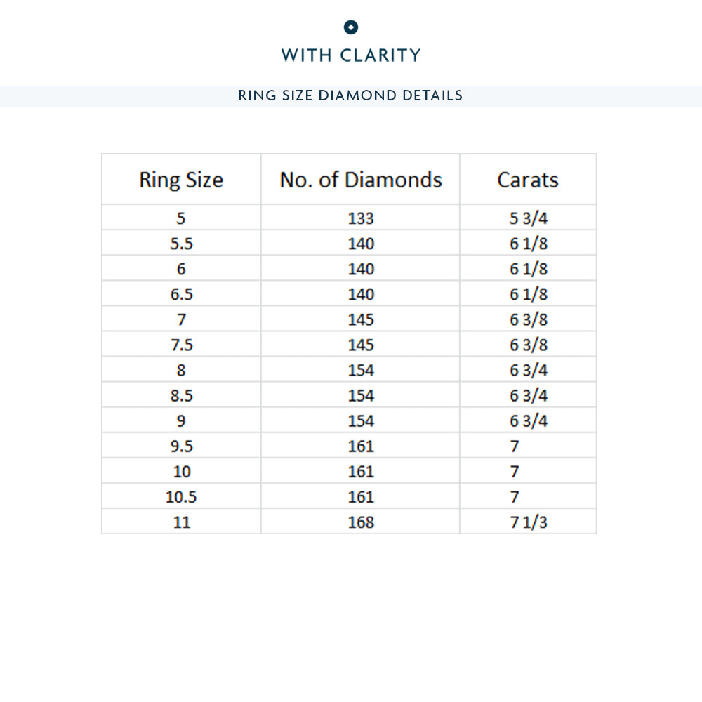 The Moxy Eternity Ring with Platinum / Natural / 6 3/8 Cut Diamond in 14KT Platinum / Natural / 6 3/8 view 4
