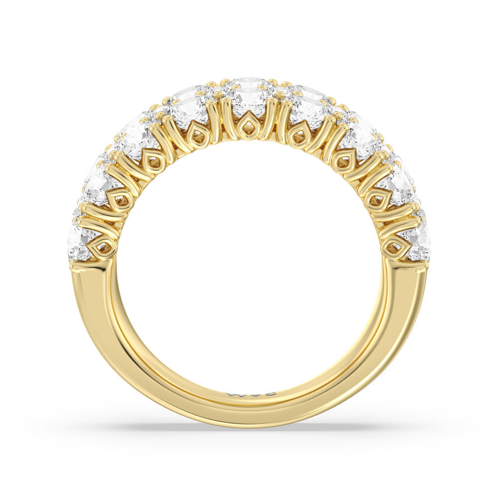 The High Line Anniversary Ring with 18KT Yellow Gold / Natural / 2 Cut Diamond in 14KT Yellow Gold / Natural / 2 view 2
