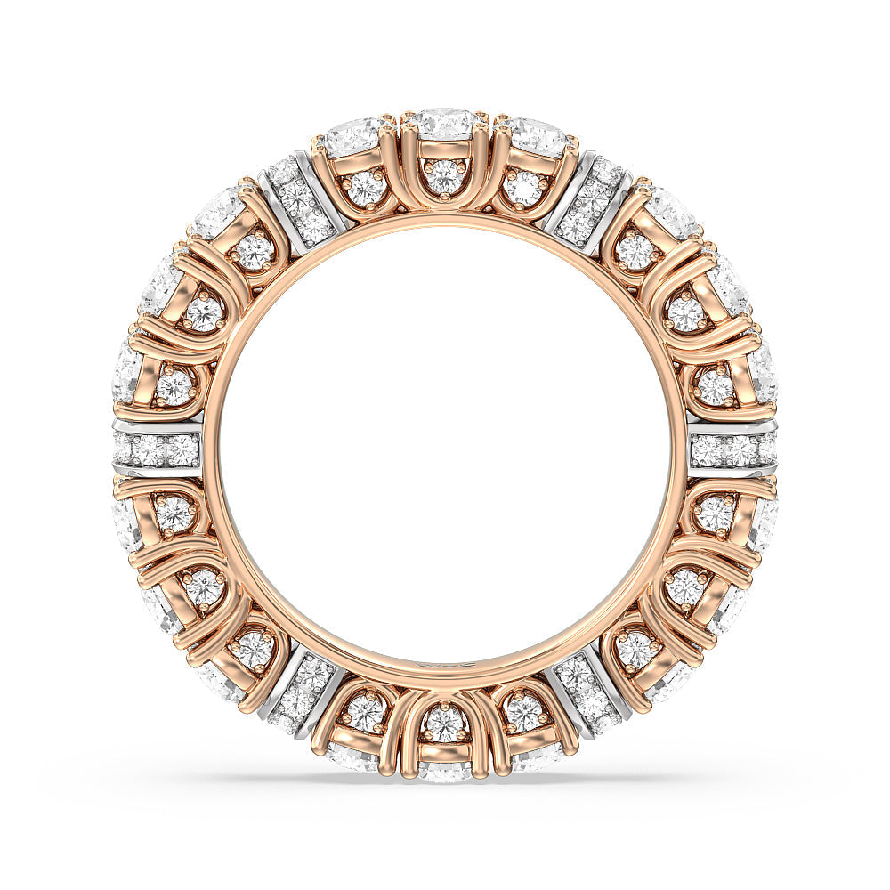 The United Nations Eternity Ring with 18KT White & Rose Gold / Natural / 4 1/4 Cut Diamond in 14KT White & Rose Gold / Natural / 4 1/4 view 2
