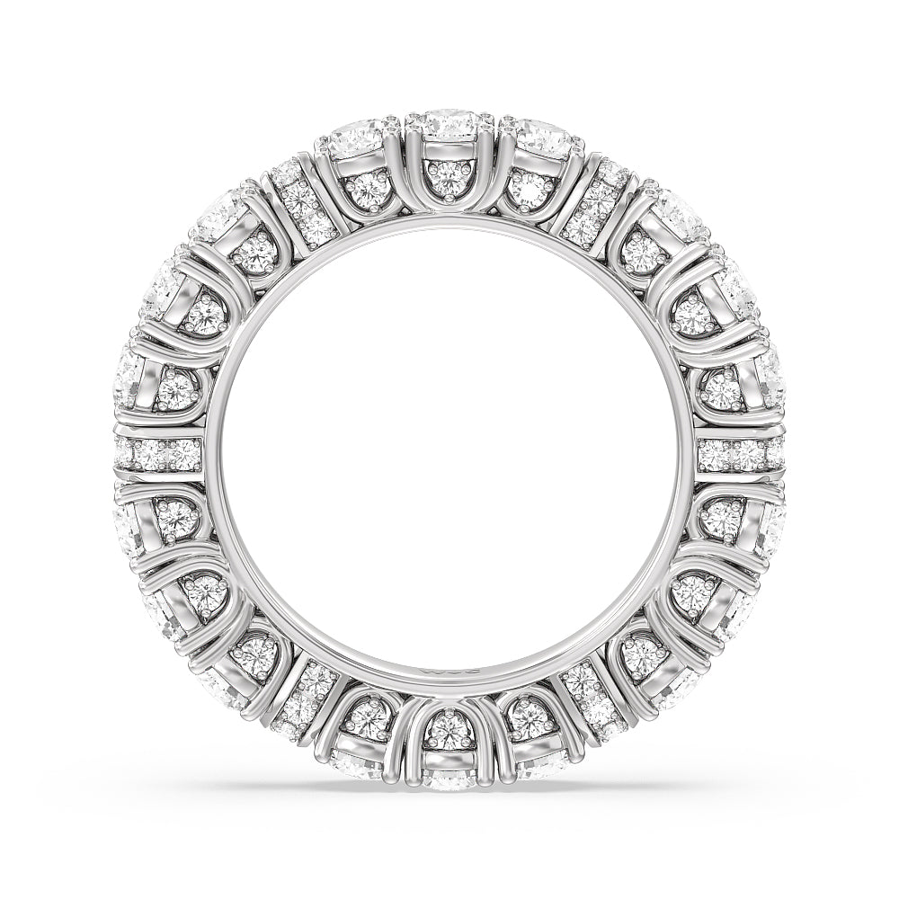 The United Nations Eternity Ring with Platinum / Natural / 4 1/4 Cut Diamond in 14KT Platinum / Natural / 4 1/4 view 2
