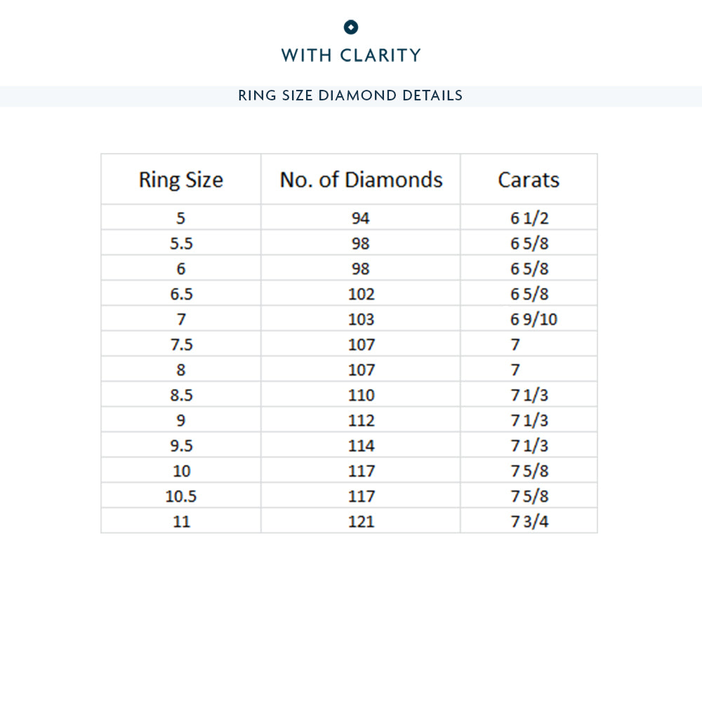 The Prospect Park Eternity Ring with 18KT White & Rose Gold / Natural / 6 9/10 Cut Diamond in 14KT White & Rose Gold / Natural / 6 9/10 view 4
