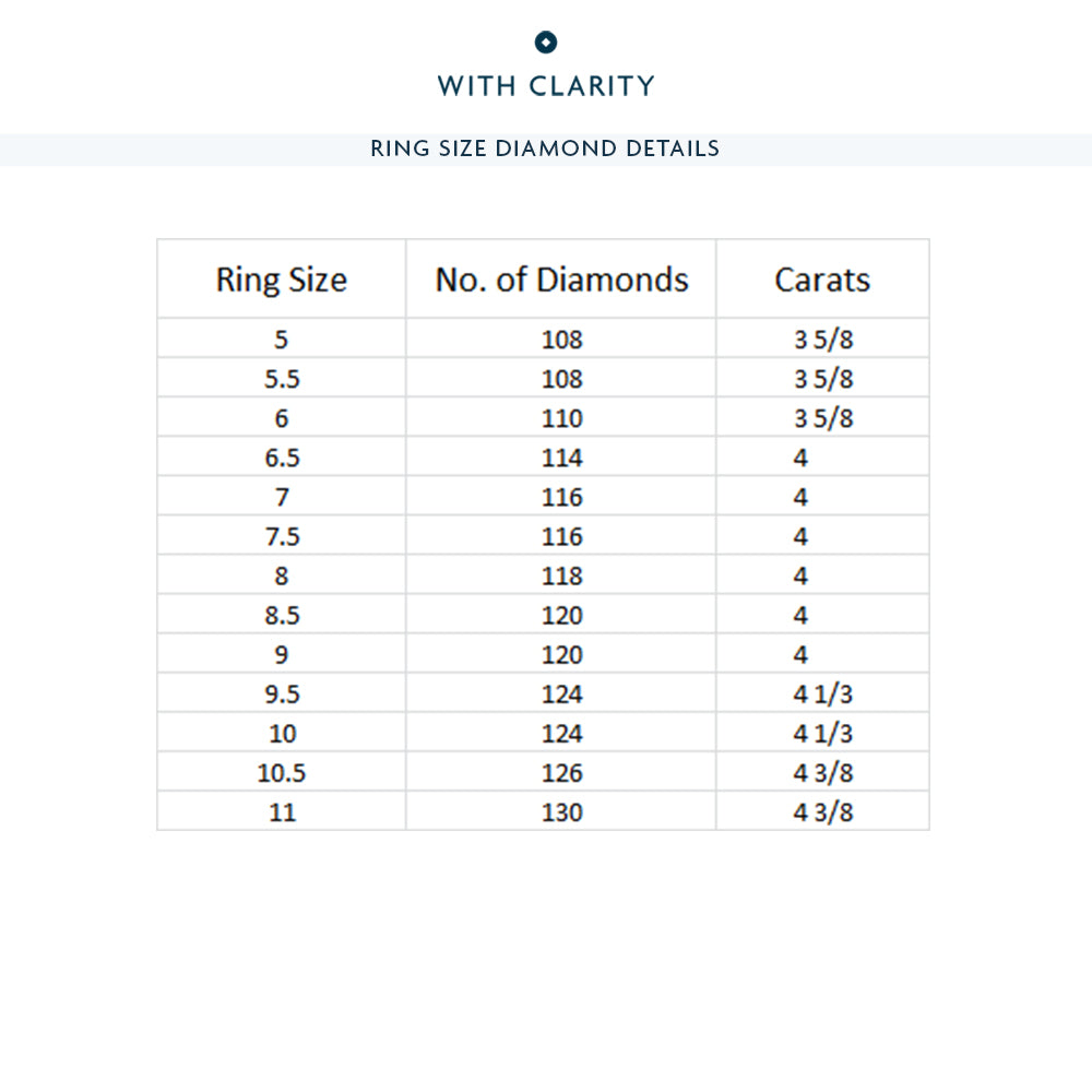The St. Marks Eternity Ring with Platinum / Natural / 4 Cut Diamond in 14KT Platinum / Natural / 4 view 4
