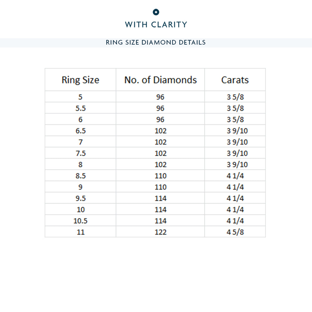 The Tenement Eternity Ring with 18KT White & Rose Gold / Natural / 3 9/10 Cut Diamond in 14KT White & Rose Gold / Natural / 3 9/10 view 4
