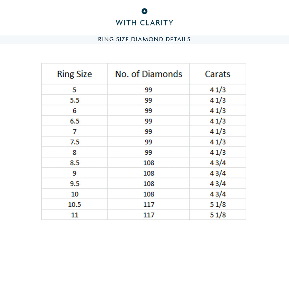 The Williamsburg Eternity Ring with 18KT White & Yellow Gold / Natural / 4 1/3 Cut Diamond in 14KT White & Yellow Gold / Natural / 4 1/3 view 4
