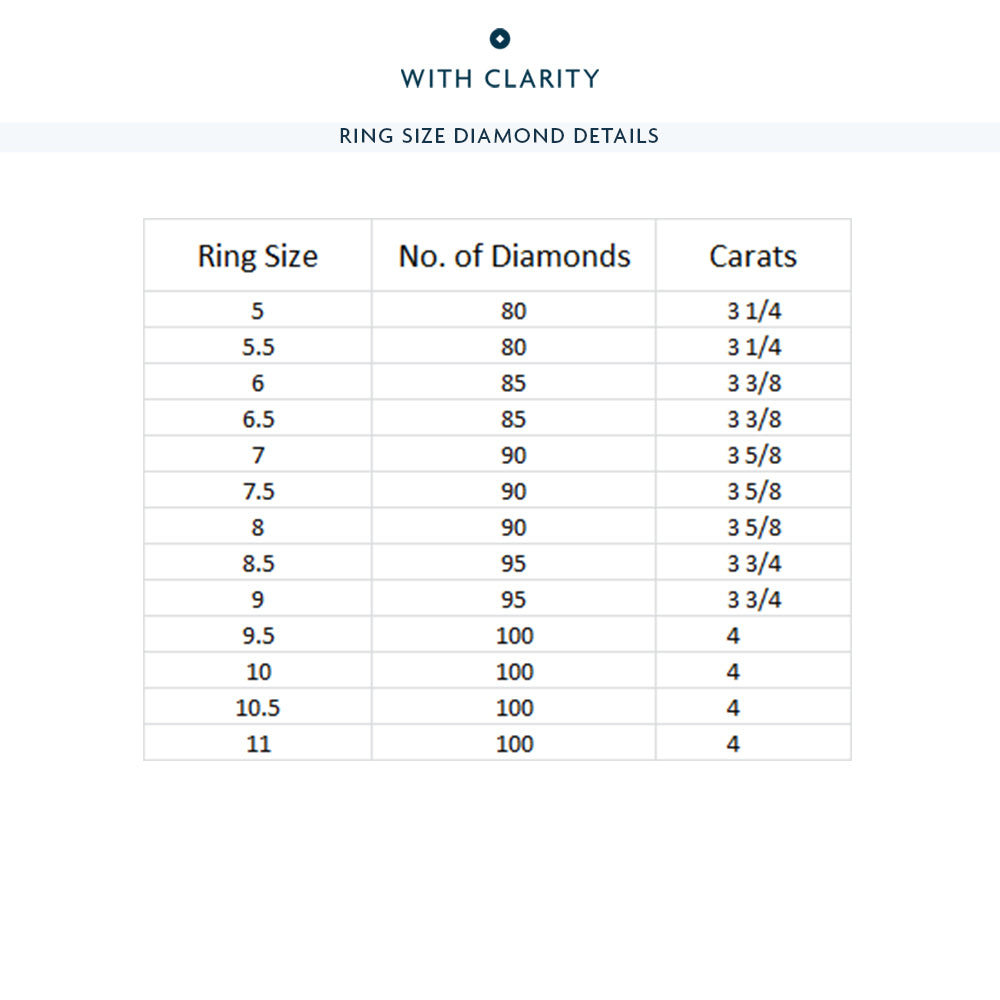 East-West Emerald Split Prong Studded Gallery Eternity Ring with 18KT Yellow Gold / Natural / 3 5/8 Cut Diamond in 14KT Yellow Gold / Natural / 3 5/8 view 4
