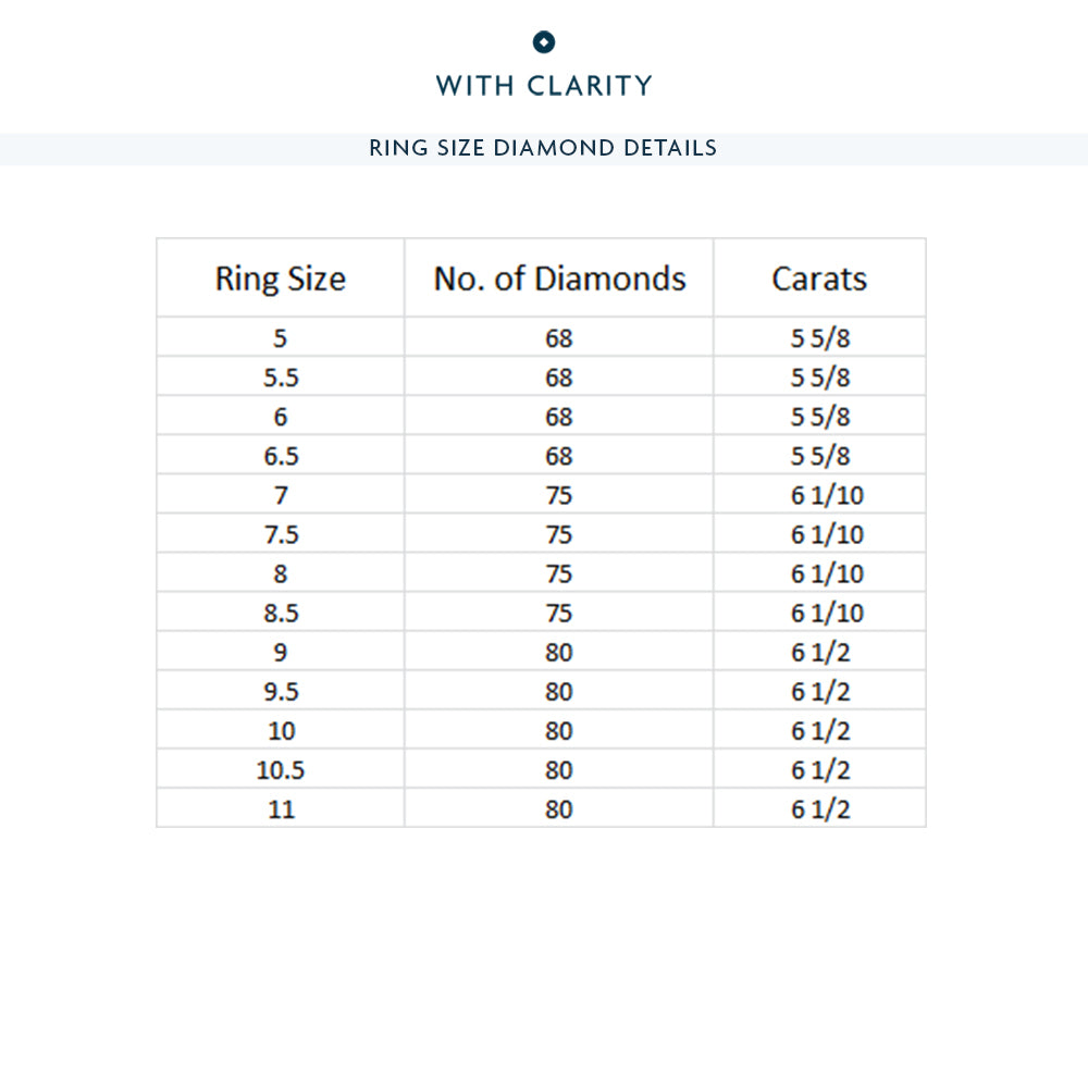 East-West Emerald Split Prong Studded Gallery Eternity Ring with Platinum / Natural / 6 1/10 Cut Diamond in 14KT Platinum / Natural / 6 1/10 view 4
