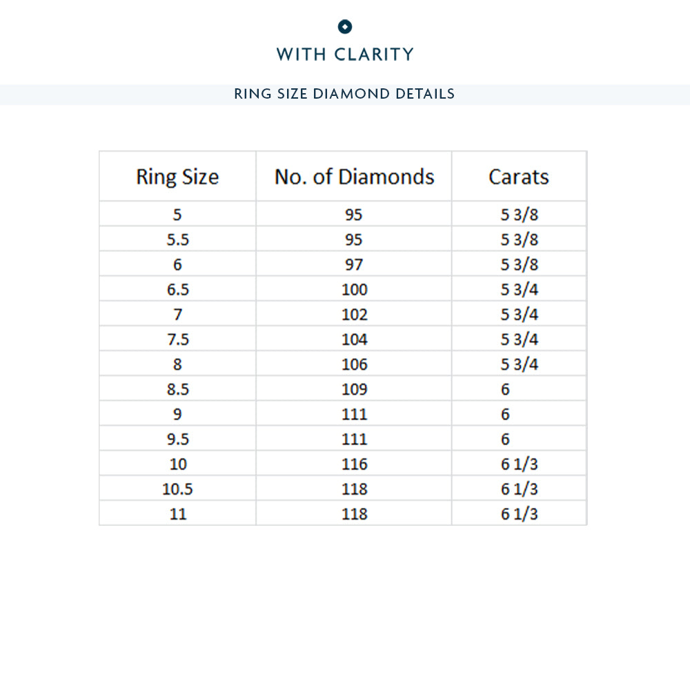 Round Split Prong Studded Eternity Ring with Platinum / Natural / 5 3/4 Cut Diamond in 14KT Platinum / Natural / 5 3/4 view 4
