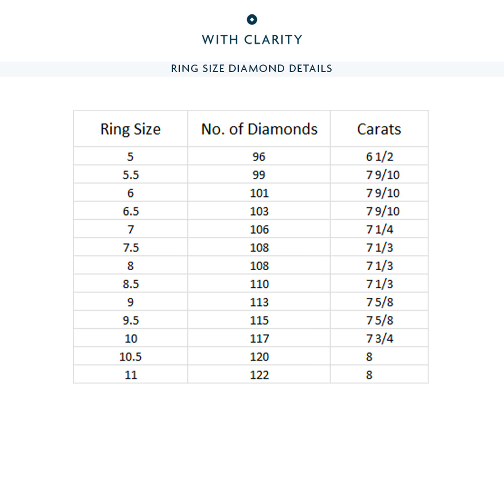 Round Split Prong Studded Eternity Ring with Platinum / Natural / 7 1/4 Cut Diamond in 14KT Platinum / Natural / 7 1/4 view 4
