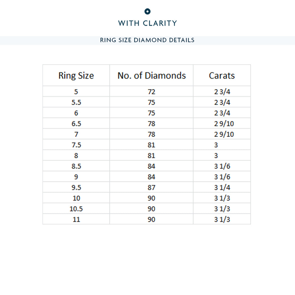 Princess Split Prong Basket Eternity Ring with 18KT Yellow Gold / Natural / 2 9/10 Cut Diamond in 14KT Yellow Gold / Natural / 2 9/10 view 4
