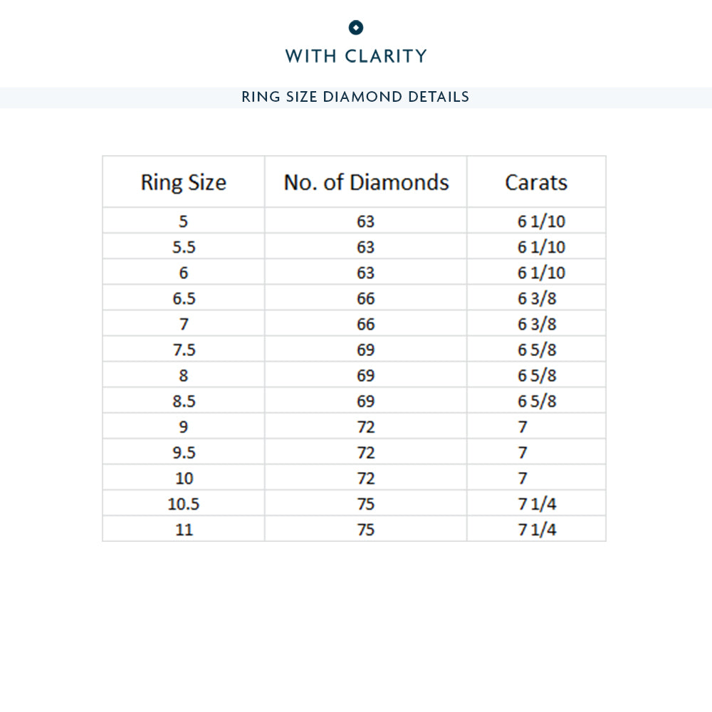 Princess Split Prong Basket Eternity Ring with 18KT Rose Gold / Natural / 6 3/8 Cut Diamond in 14KT Rose Gold / Natural / 6 3/8 view 4
