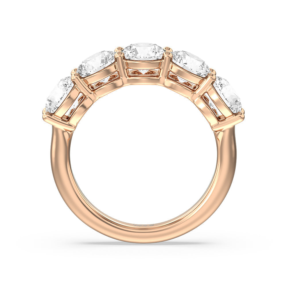 2000-2000 resolution with 18KT Rose Gold / Lab / 3 Cut Diamond in 14KT Rose Gold / Lab / 3 view 2
