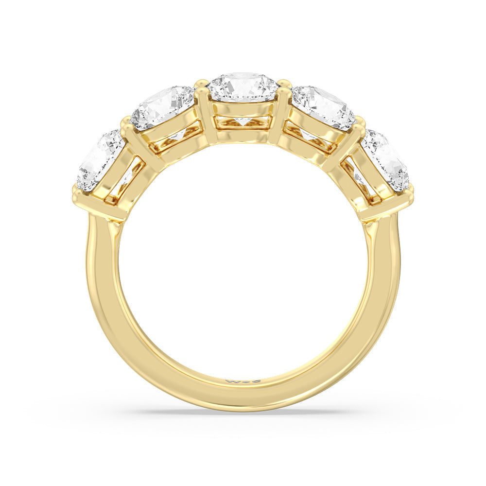 2000-2000 resolution with 18KT Yellow Gold / Lab / 3 Cut Diamond in 14KT Yellow Gold / Lab / 3 view 2
