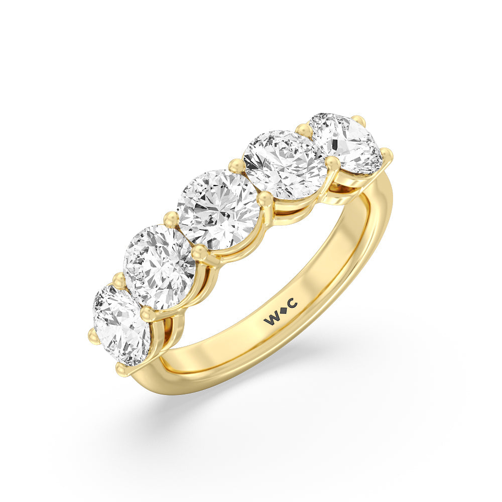 2000-2000 resolution with 18KT Yellow Gold / Lab / 3 Cut Diamond in 14KT Yellow Gold / Lab / 3 view 3

