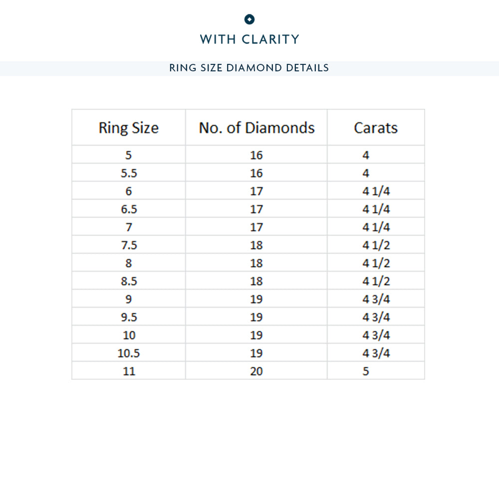 Heart Set Round Diamond Eternity Ring with 18KT Rose Gold / Natural / 4 1/4 Cut Diamond in 14KT Rose Gold / Natural / 4 1/4 view 4
