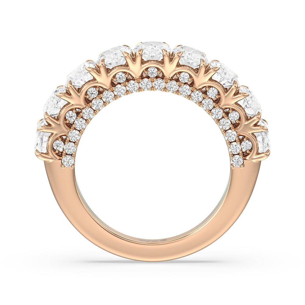 The Moma Anniversary Ring with 18KT Rose Gold / Natural / 3 5/8 Cut Diamond in 14KT Rose Gold / Natural / 3 5/8 view 4
