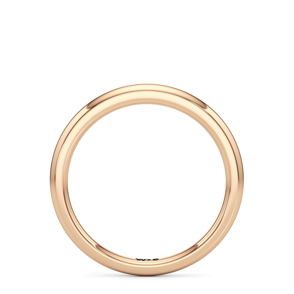 The Eve Wedding Band with 18KT Rose Gold Cut Diamond in 14KT Rose Gold view 2
