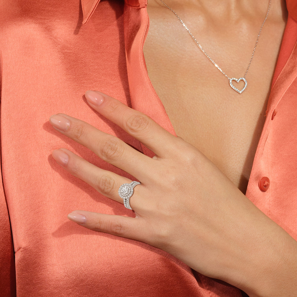 The Kate Diamond Wedding Band with 18KT Rose Gold Cut Diamond in 14KT Rose Gold view 5
