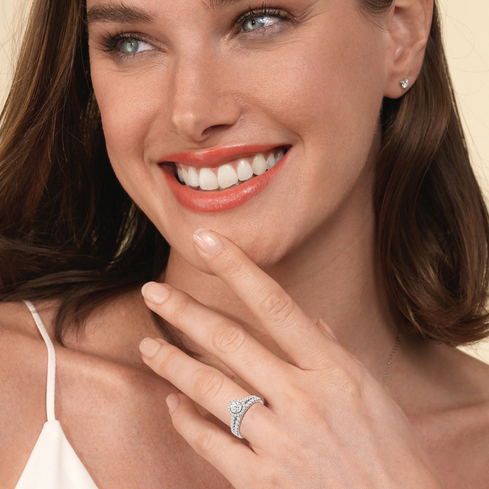 The Lucille Diamond Wedding Band with 18KT Rose Gold Cut Diamond in 14KT Rose Gold view 6
