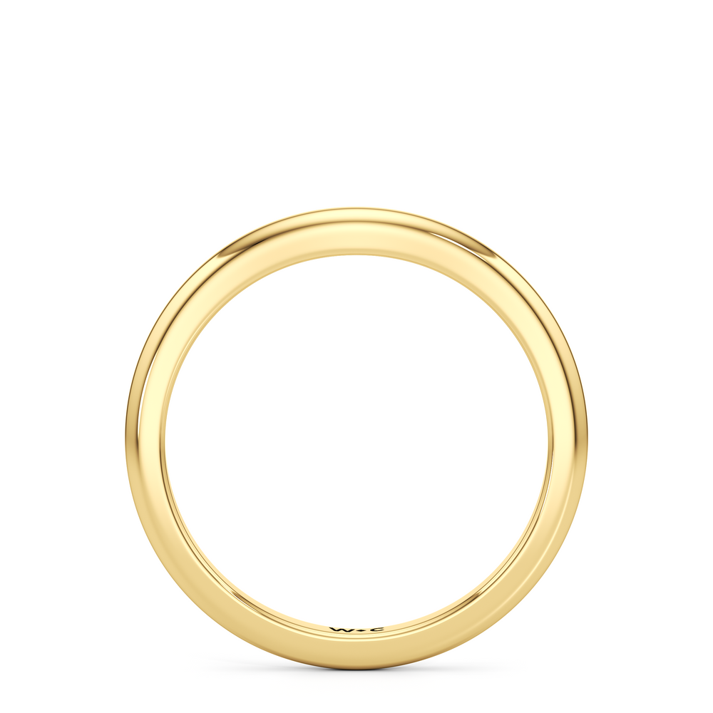 The Jacqueline Wedding Band with 18KT Yellow Gold Cut Diamond in 14KT Yellow Gold view 2
