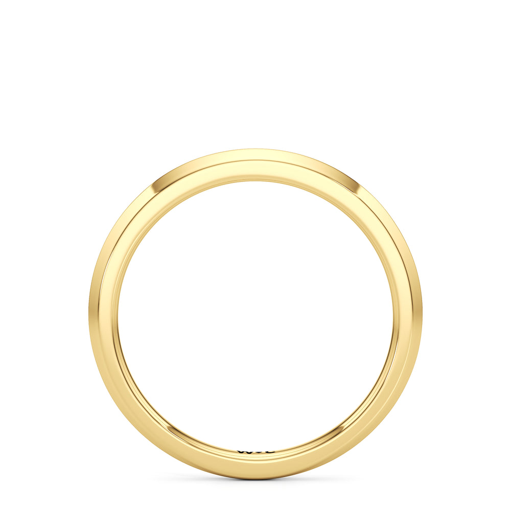 The June Wedding Band with 18KT Yellow Gold Cut Diamond in 14KT Yellow Gold view 2
